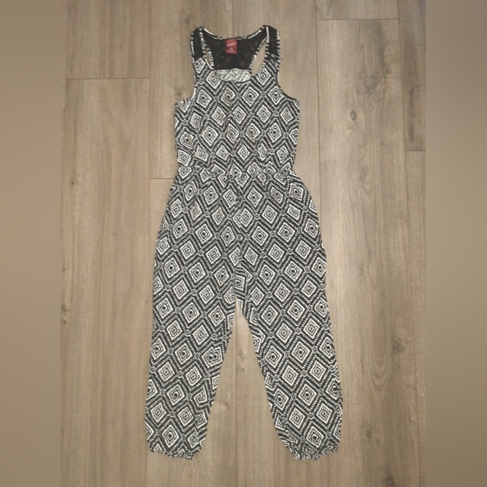Arizona Black and White Romper, Size: 7